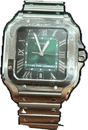 Cartier Santos de Cartier Large, steel, green dial